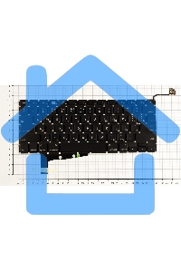 Клавиатура для ноутбука MacBook A1286 без SD плоский ENTER