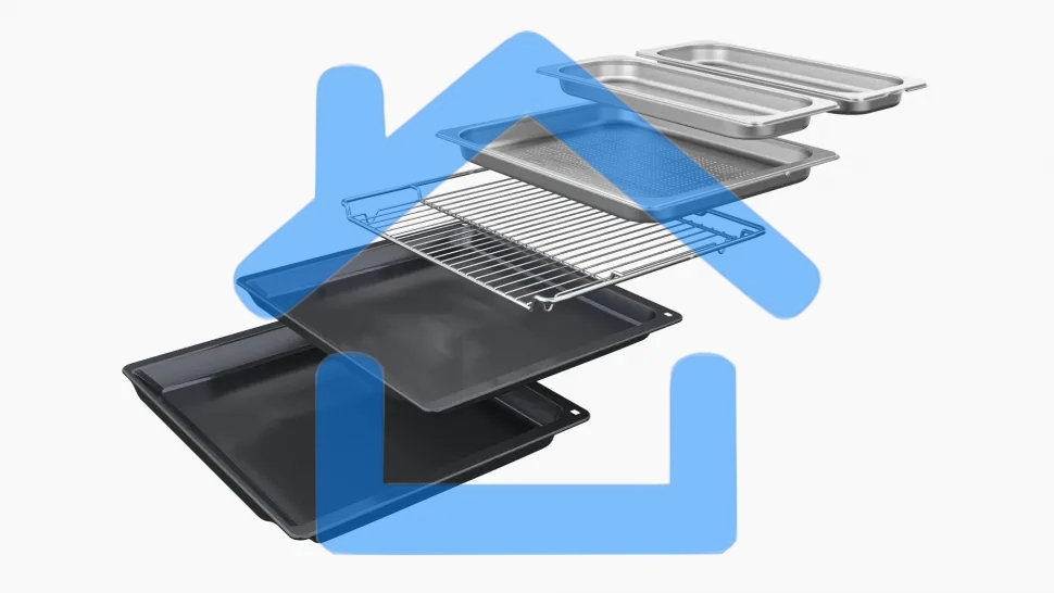 Духовой шкаф Bosch HSG7361B1 Home Connect!! Serie 8, черный, 21 режим + комбинированные режимы, функция приготовление на пару 100%, 4-слойное остекление, 3 цветных текстовых TFT-дисплея 2,5