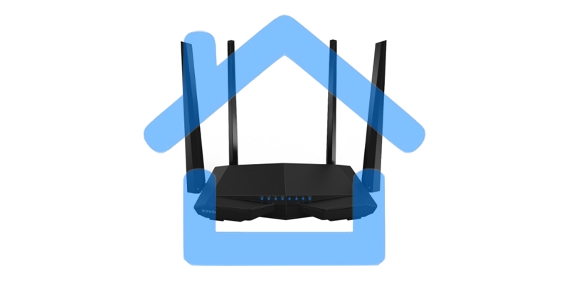 Маршрутизатор Tenda AC6 AC1200 Двухдиапазонный, Wi-Fi маршрутизатор, 4*5 дБи внешние антенны