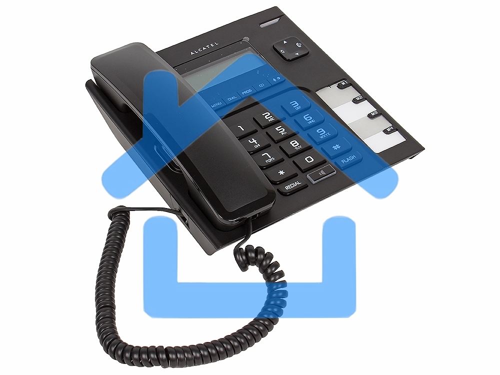Телефон проводной Alcatel T56 черный АОН, Display, Flash, Recall, Wall mt.
