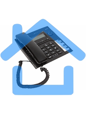 Телефон проводной Alcatel T56 черный АОН, Display, Flash, Recall, Wall mt.