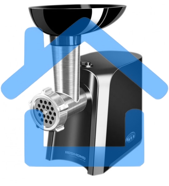 Мясорубка электрическая Redmond RMG-1223 1000Вт черный/серебристый