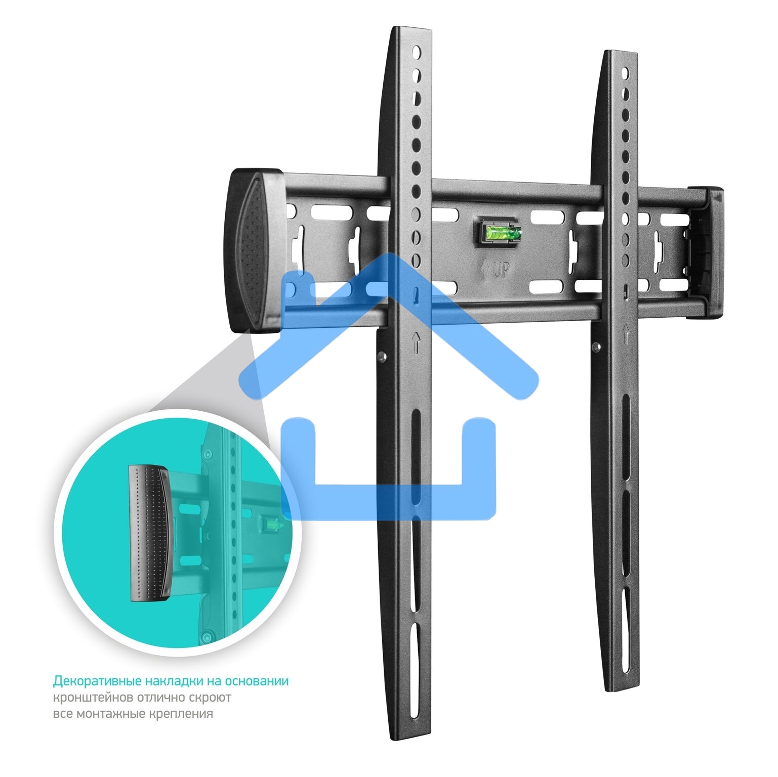 Кронштейн ONKRON FM5 / 32-55'' макс 400*400 наклон 0º от стены: 29мм макс вес 56,8кг