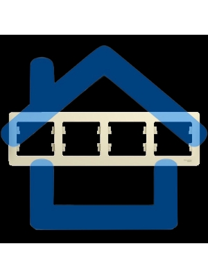 Рамка 4-м Glossa горизонт. беж. SchE GSL000204