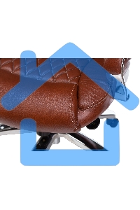 Кресло руководителя Бюрократ T-9924SL светло-коричневый Leather Eichel, кожа, крестовина металл хром