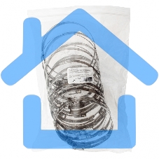 Хомуты СИБРТЕХ нержав, сталь, стандартное болтовое крепление 90-110мм 25шт/уп,ширина 9мм 47588