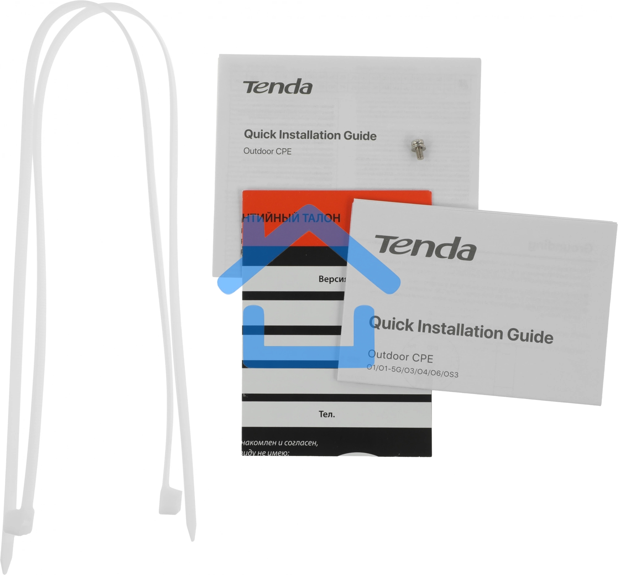 Наружная гигабитная точка доступа Tenda O6, 5 ГГц, до 867 Мбит/с, антенна 1x16dBi, IP65, PoE, LAN 1x1 Гбит/с