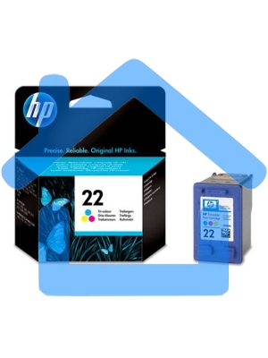 Картридж струйный HP 22 C9352AE многоцветный для HP DJ 3920/3940/PSC 1410 (165стр.)
