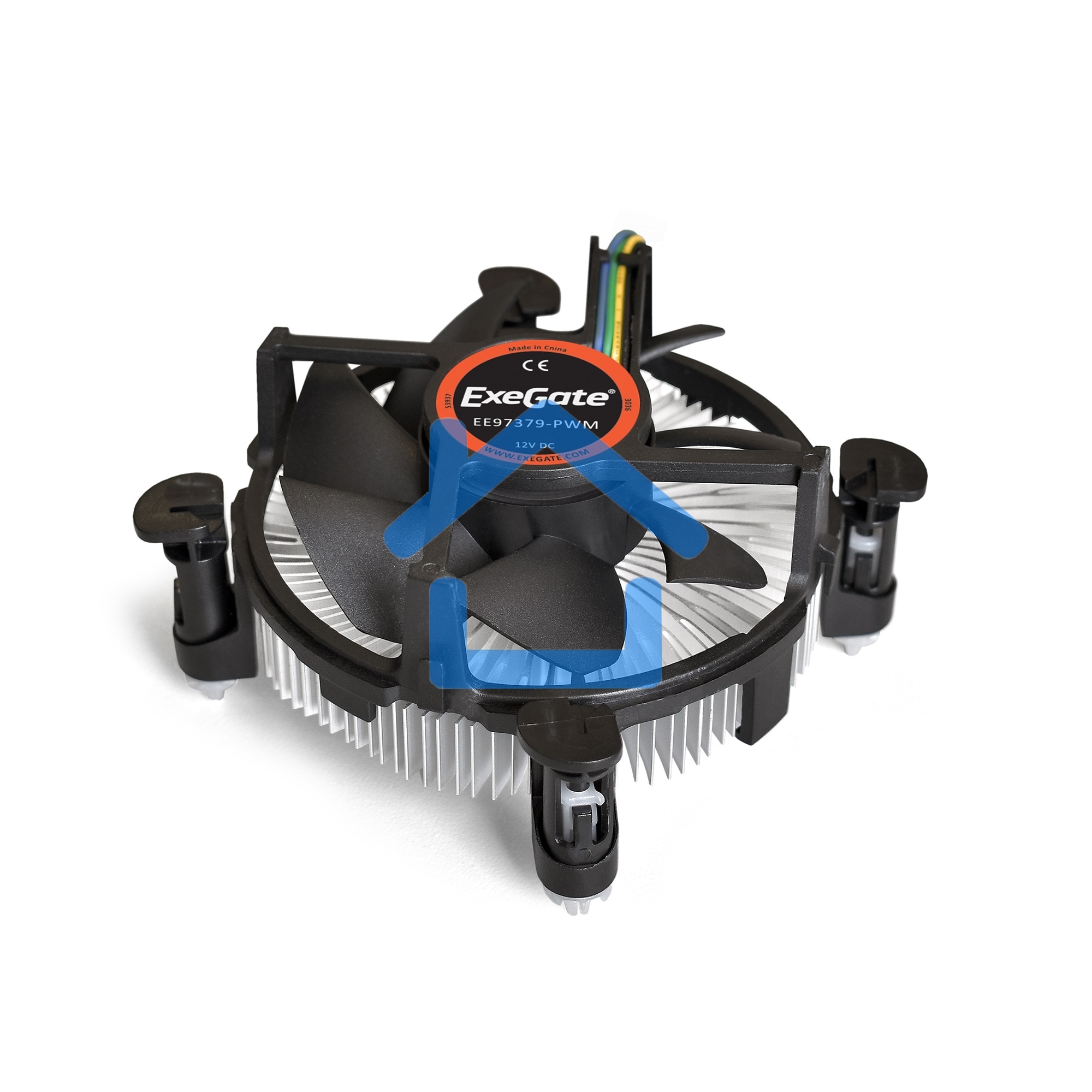 Кулер для процессора ExeGate EE97379-PWM черный, 90 мм, алюминий, 2600 об/мин, 24 дБ, 4 pin, 65 Вт, 60 мм