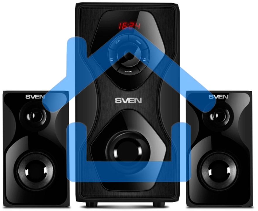 Акустическая система SVEN AC MS-2055, черный (55Вт, FM-тюнер, USB/SD, дисплей, ПДУ, Bluetooth)