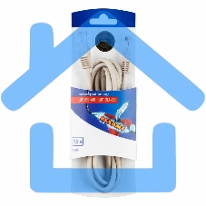 Пaтч-корд U/UTP Rexant, кат.5e, RJ45-RJ45, неэкранированный, PVC серый, 1,5м