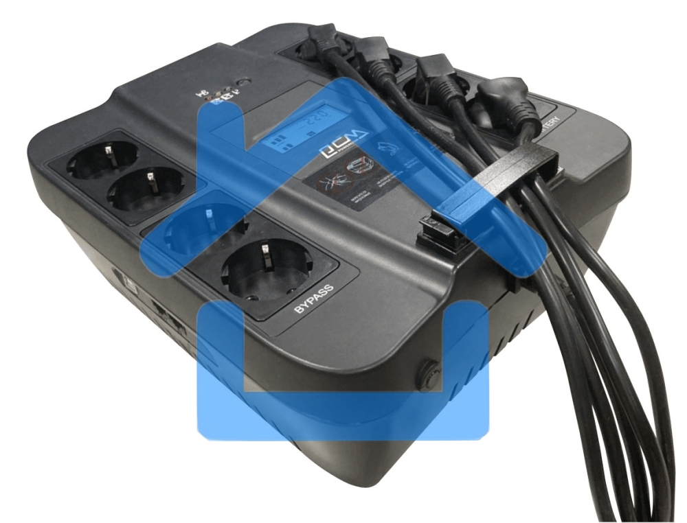 Источник бесперебойного питания Powercom Spider SPD-750U USB LCD 450Вт 750ВА черный