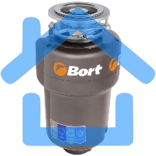 Измельчитель пищевых отходов Bort TITAN 5000 (Control) Мощность л.с. 0,75 ; 560 Вт; 5,2 кг/мин; 3200 об/мин; 1400 мл; Металл ; набор аксессуаров 5 шт [93410259]