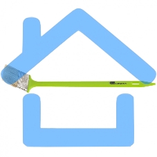 Кисть радиаторная 63 мм, натуральная щетина, пластиковая ручка Сибртех