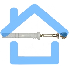 Дюбель-гвоздь KRANZ потайной бортик, полипропилен 10х100, короб (50 шт./уп.)