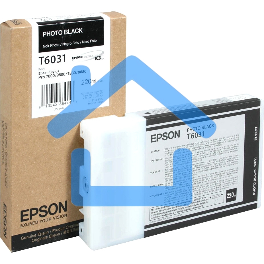 Картридж струйный Epson C13T603100 черный (220 мл) для Epson Sty Pro 7800/9800/7880/9880