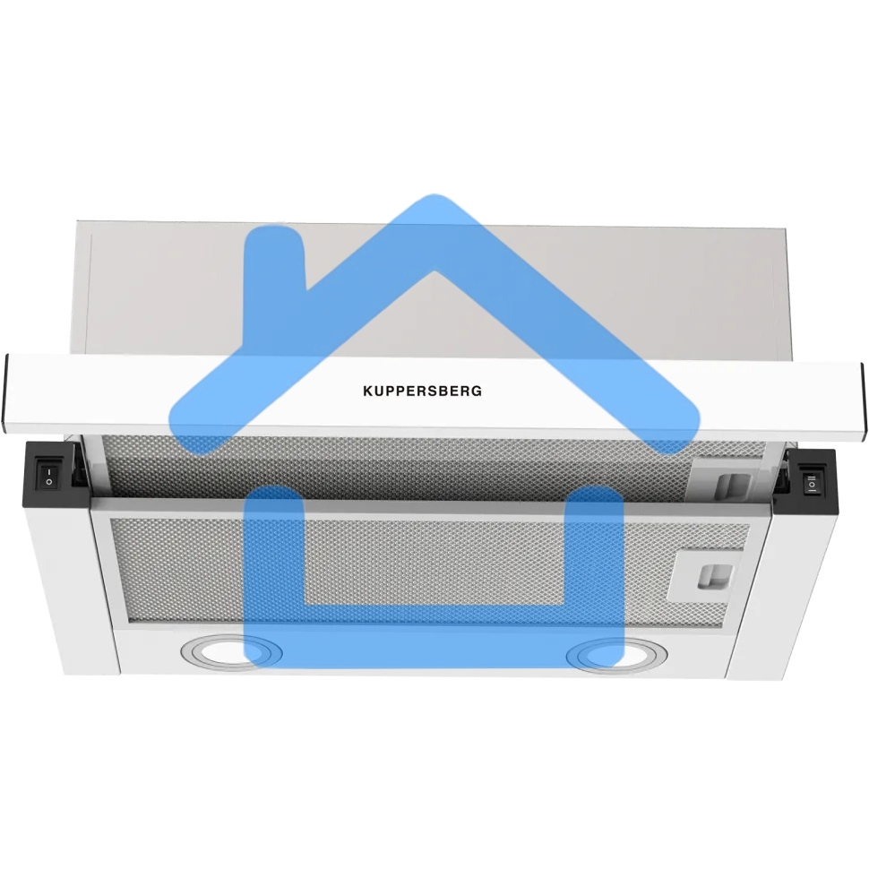 Вытяжка встраиваемая Kuppersberg Slimhit 50 WG белый, 50 см, 750 куб. м/ч, 51 дБ