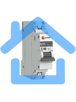 Выключатель автоматический EKF mcb4763-1-40C-pro 1P 40А (C) 4,5kA ВА 47-63 EKF PROxima