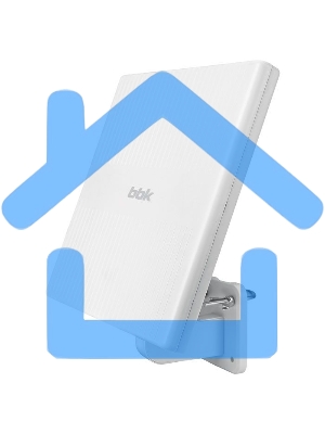 Антенна телевизионная BBK DA34 активная белый