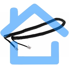 Телефонный шнур, витой трубочный RJ-10(4P-4C), длина 7 метров, черный Rexant