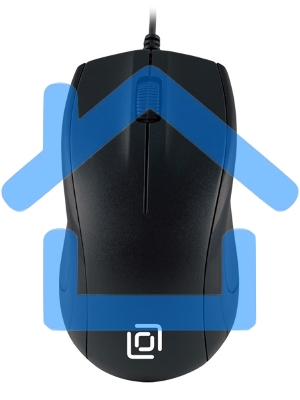 Мышь проводная Oklick 185V2 черный, 1200 dpi, USB, кнопки - 3