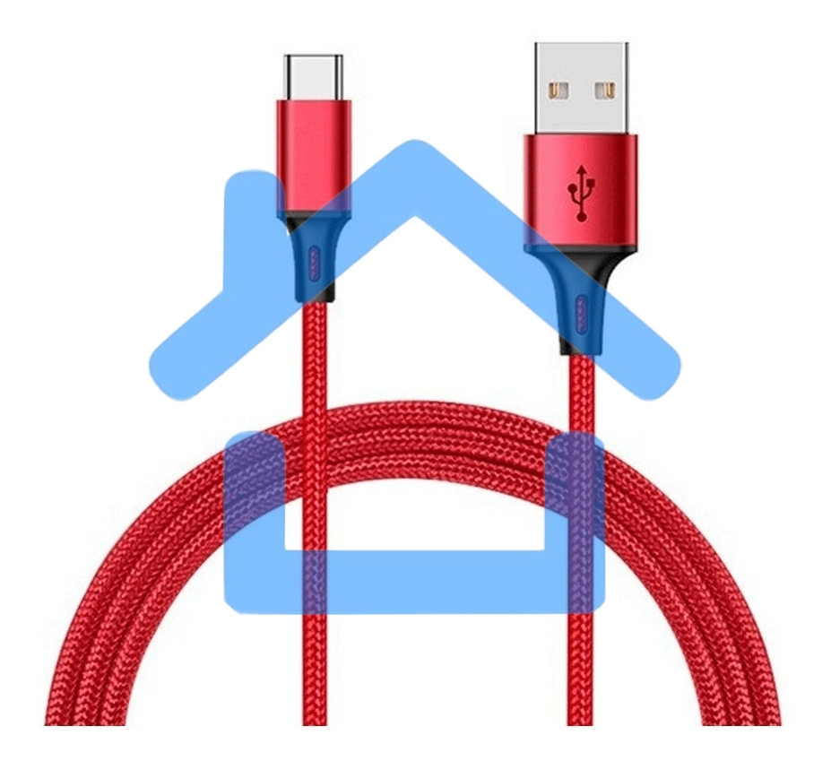 Кабель USB Xiaomi Mi Braided USB Type-C Cable SJX10ZM 100см красный
