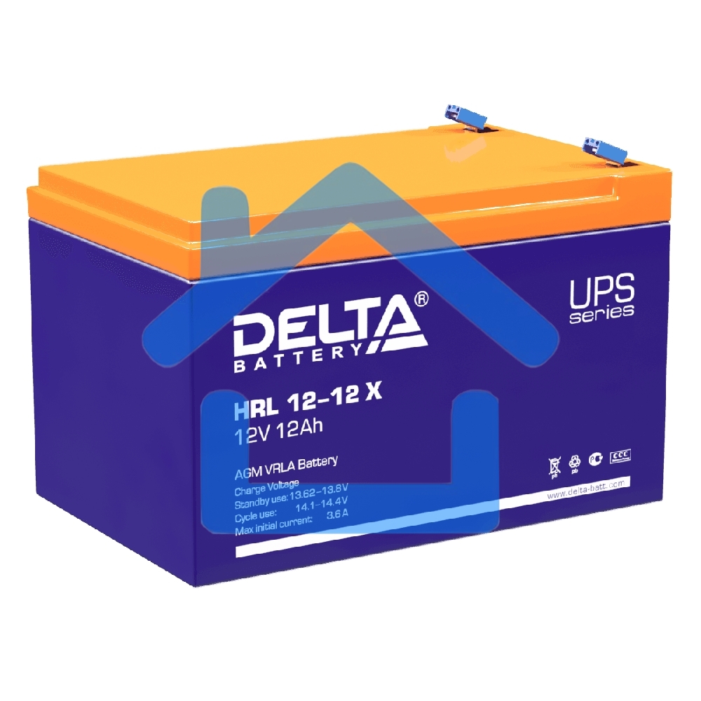 Батарея Delta HRL 12-12 X (12А\ч, 12В) свинцово- кислотный аккумулятор