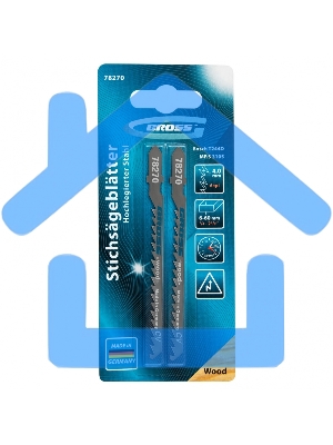 Полотна для электролобзика GROSS по дереву, 2 шт.( 3105 - T244D ) 78270