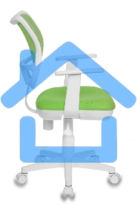 Кресло компьютерное Бюрократ CH-W797/SD/TW-18 TW-18 салатовый, спинка сетка, сиденье салатовый, колеса белый/салатовый, пластик белый