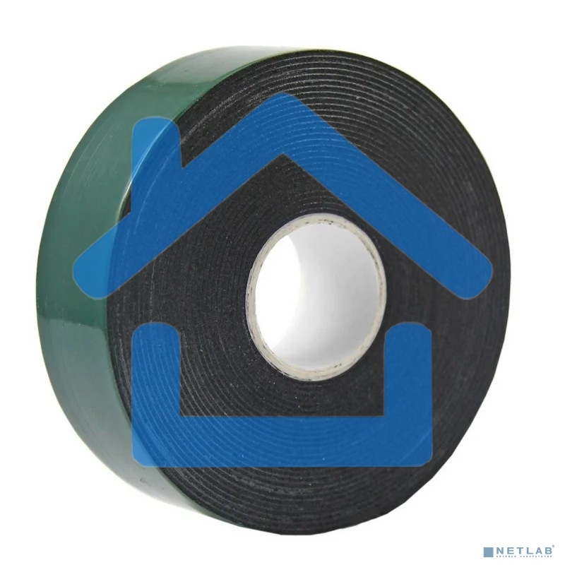 Двухсторонний скотч Rexant, черная, вспененная ЭВА основа, 30 мм, ролик 5 м