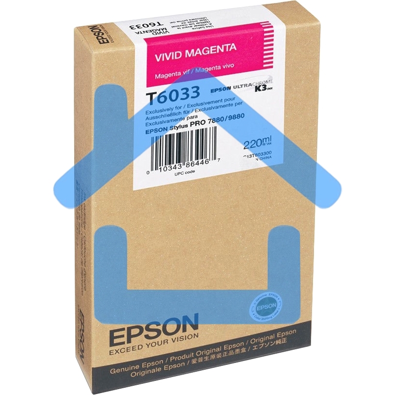 Картридж струйный Epson C13T603300 пурпурный для Epson St Pro 7880/9880 (220мл)