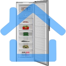 Морозильная камера Beko B3RFNK312G, серый, 275 л, 6 ящиков