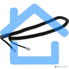 Телефонный шнур, витой трубочный RJ-10(4P-4C), длина 7 метров, черный Rexant