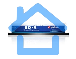 Диск BD-R Verbatim 25Gb 6x Cake Box (10шт) Printable Light Scribe (43804)