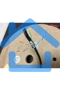 Кабель сетевой UTP 4 пары cat5E solid 0.50мм CCA 305м черный outdoor