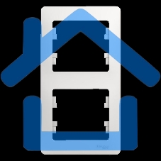 Рамка 2-м Glossa верт. белый SchE GSL000106
