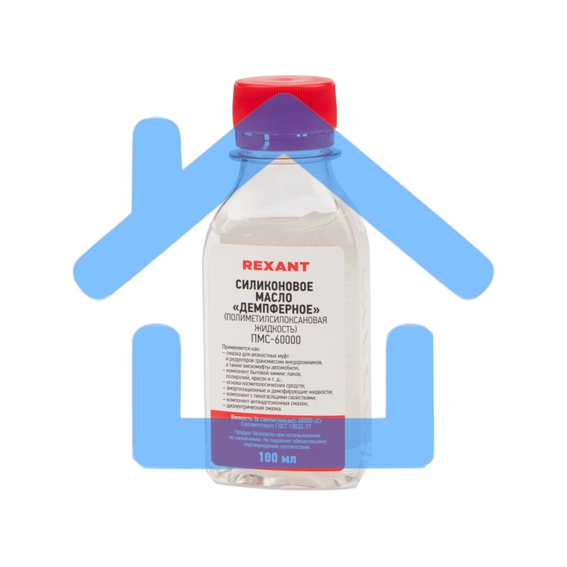 Силиконовое масло Rexant, ПМС-60000, 100 мл, флакон, (Полиметилсилоксан)