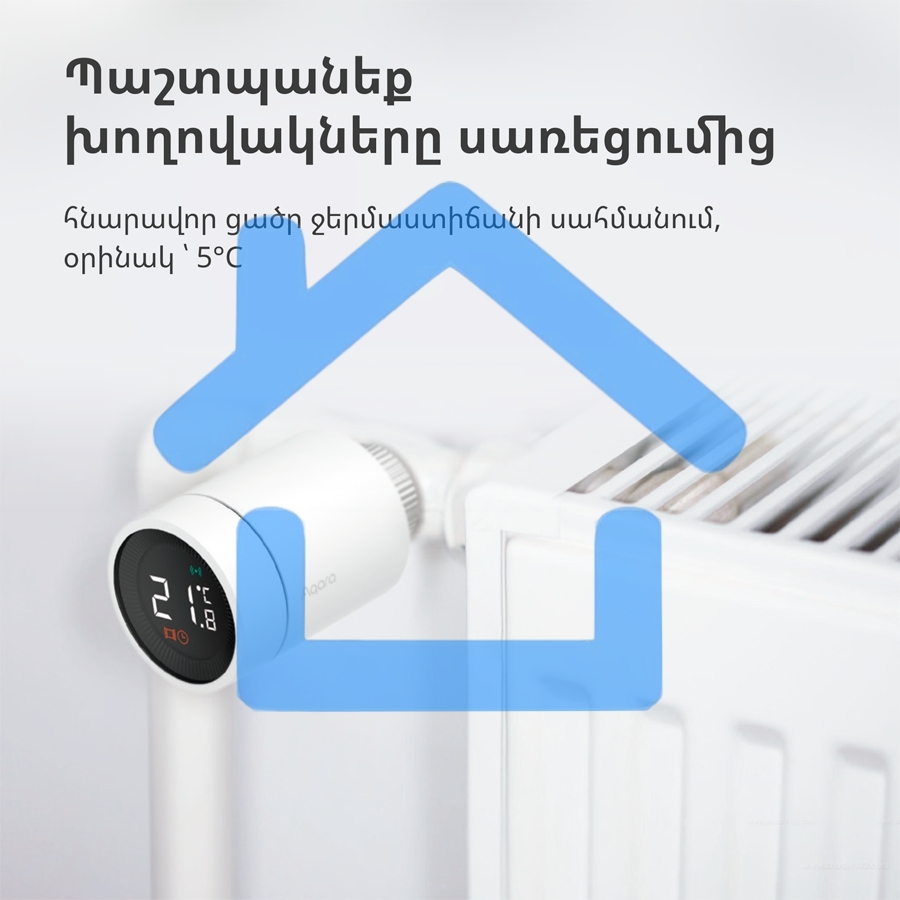 Термоголовка Aqara Smart Radiator Thermostat E1 (SRTS-A01) для радиат. резьбовой