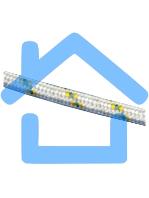 Фал плетеный капроновый с серд., 12 мм, L 100 м, 24-прядный, Россия Сибртех