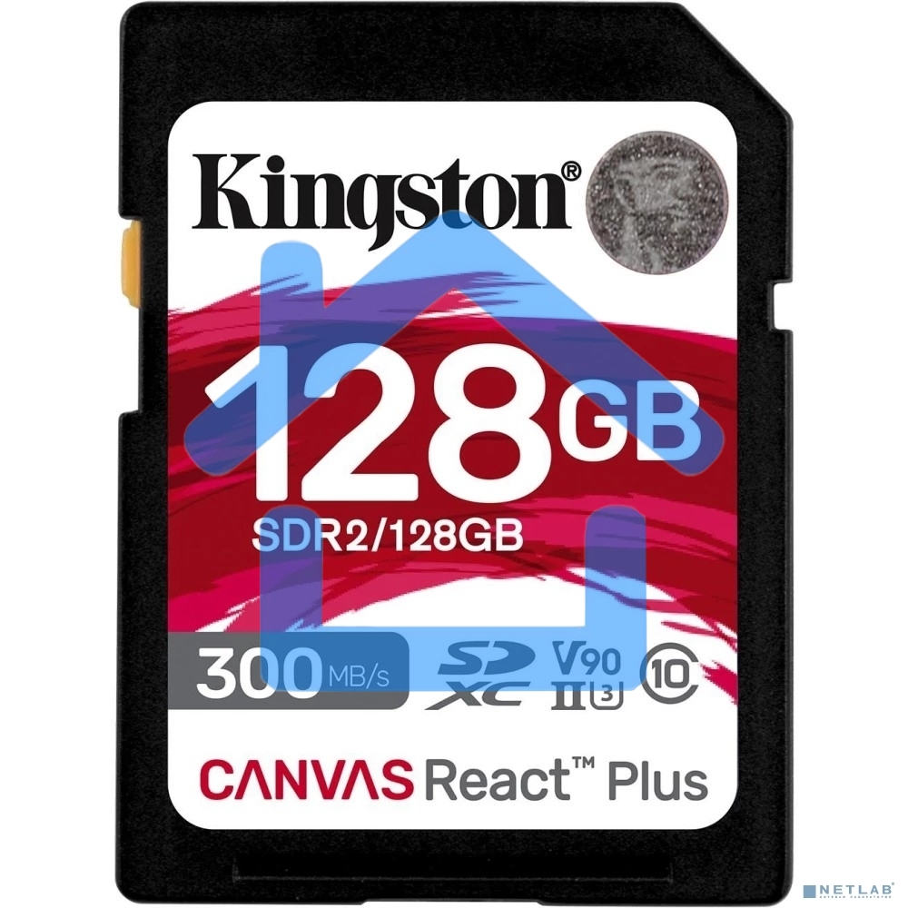 Флеш карта Kingston 128Gb Canvas React Plus SDXC UHS-II 300R/260W U3 V90