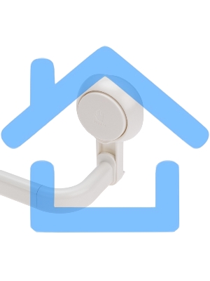 Вешалка для полотенец настенная HALSA HLS-F-105W на вакуумной присоске, 5 крючков