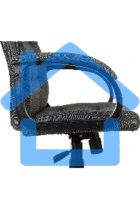 Кресло руководителя Бюрократ CH 002 Fabric 3C1 серый, крестов. пластик