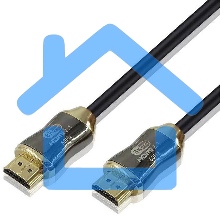 Кабель HDMI 19M/M,ver. 2.1, 8K@60 Hz 2m метал разъемы, нейлоновая оплетка Telecom <TCG300-2M>