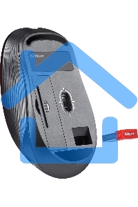 Мышь беспроводная Defender Gassa MM-105 черный, 1600 dpi, радиоканал, USB, кнопки - 6