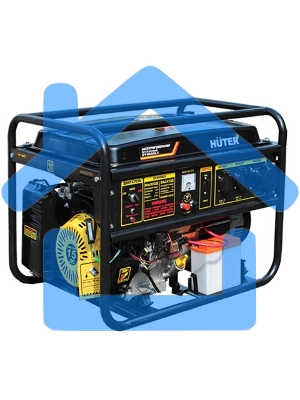Электрогенератор бензиновый Huter DY8000LX-3, 7 кВт, 91 дБ, 74.8 кг