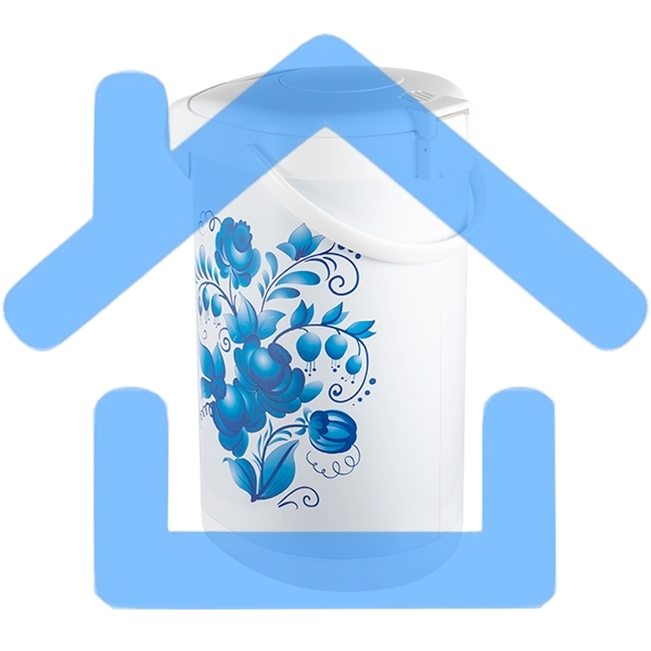 Термопот Blackton Bt TP533 ГжельОбщий объем 5л, Автоматическое поддержание температуры, Повторное кипячение, 3 способа подачи воды, Защита от включения без воды, Защита от перегрева, Блокировка крышки,Материал внутренней камеры нержавеющая сталь, Мощность