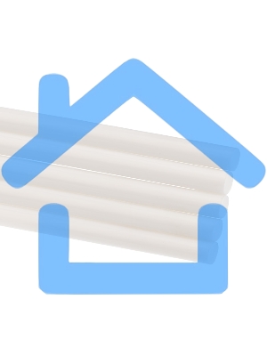 Стержни клеевые Rexant Ø 7 мм, 100 мм, прозрачные светящиеся (12 шт./уп.) (блистер)