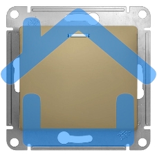 Механизм выключателя 1-кл. СП GLOSSA 10А IP20 10AX с подсветкой титан SchE GSL000413