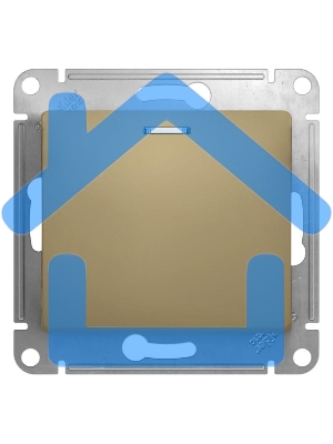 Механизм выключателя 1-кл. СП GLOSSA 10А IP20 10AX с подсветкой титан SchE GSL000413