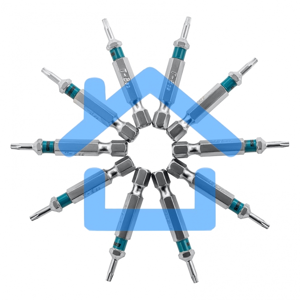 Набор бит GROSS TORX 8x50, сталь S2, 10 шт GROSS 11467